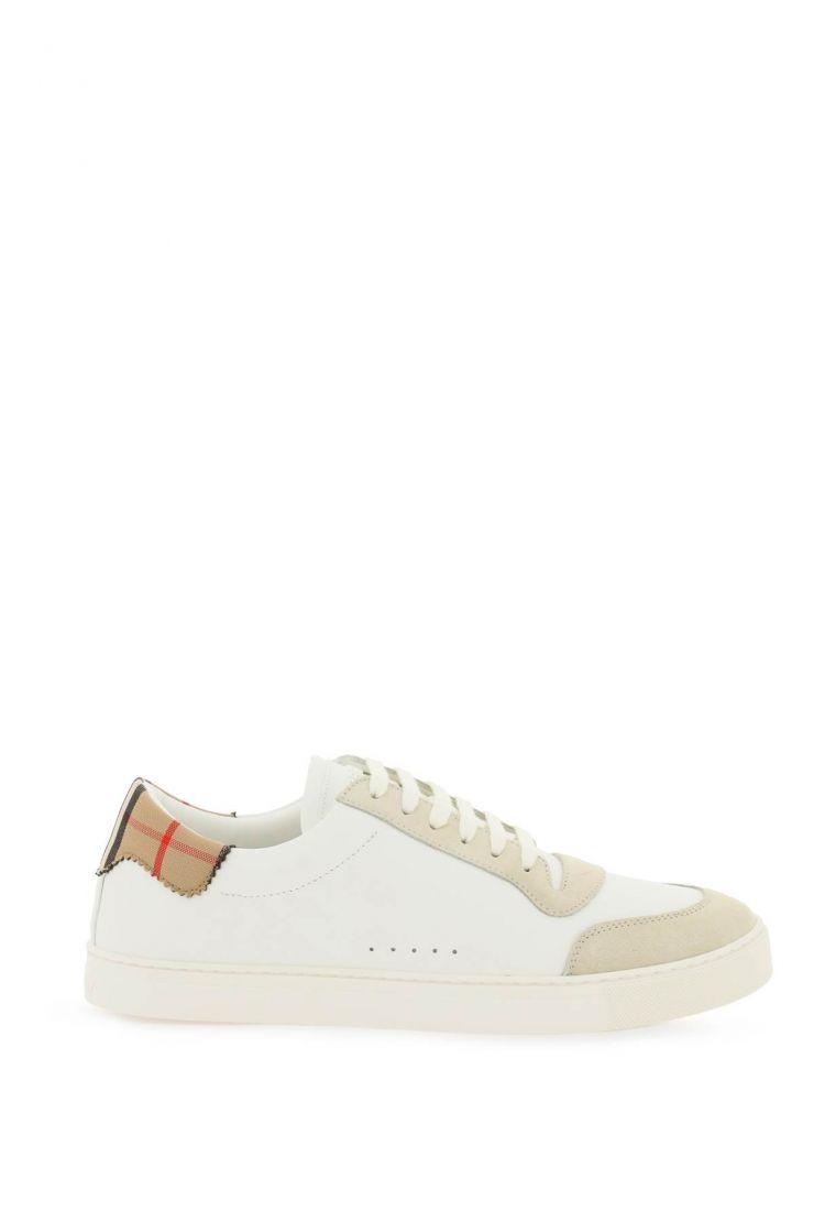 Low-top leather sneakers