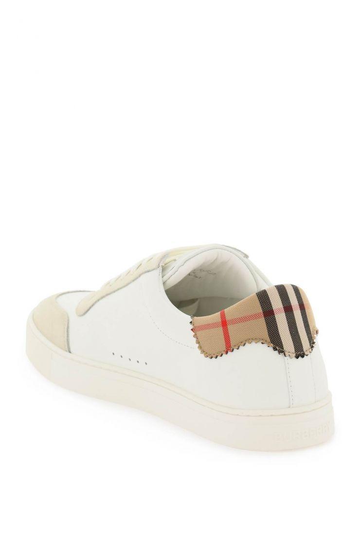 Low-top leather sneakers
