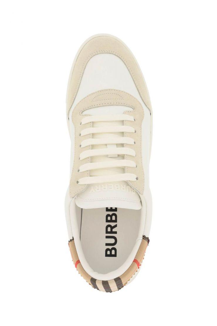 Low-top leather sneakers