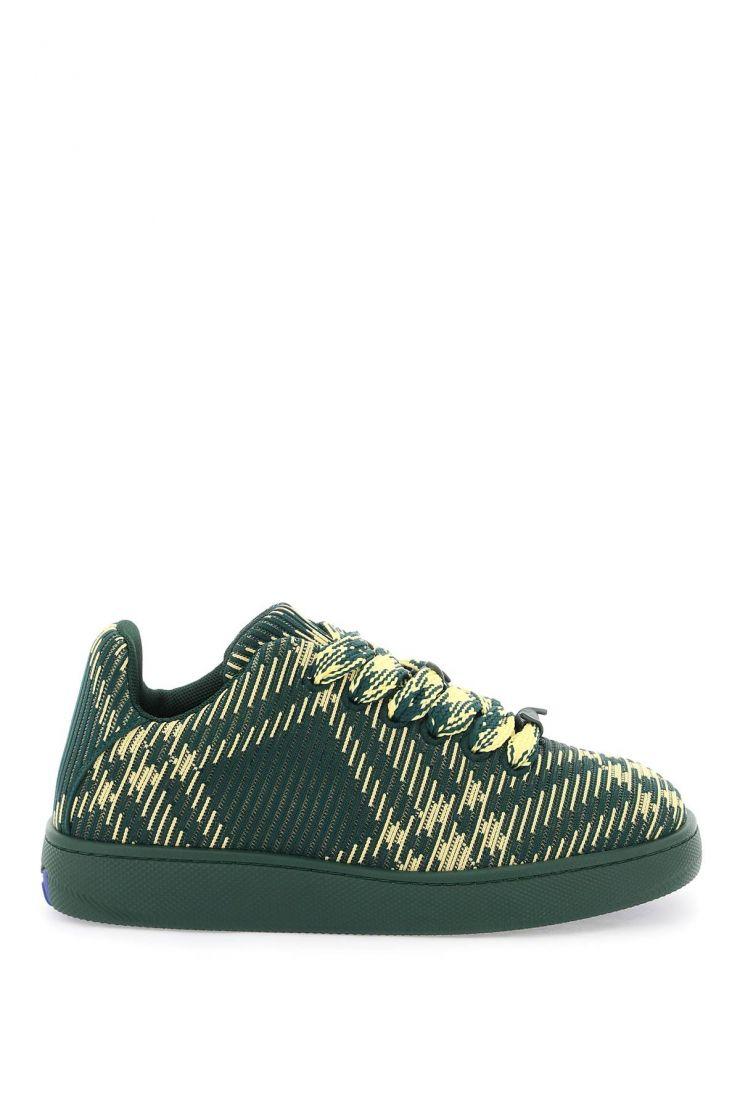 Check Knit Box Sneakers