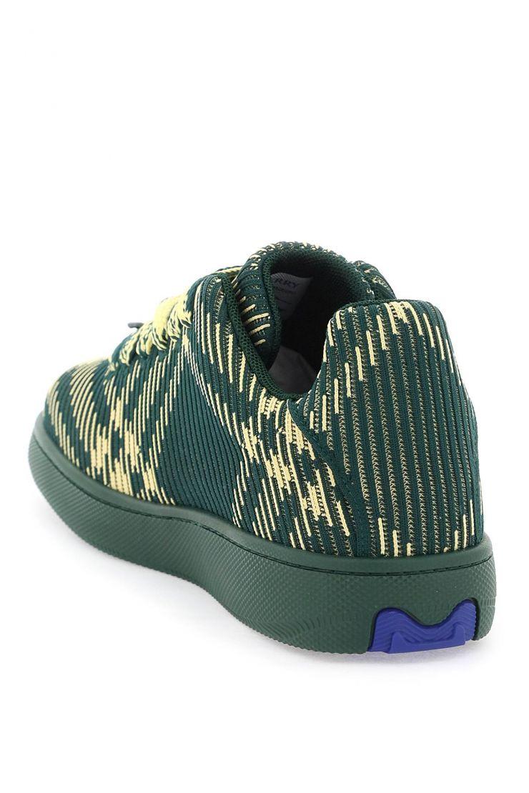 Check Knit Box Sneakers