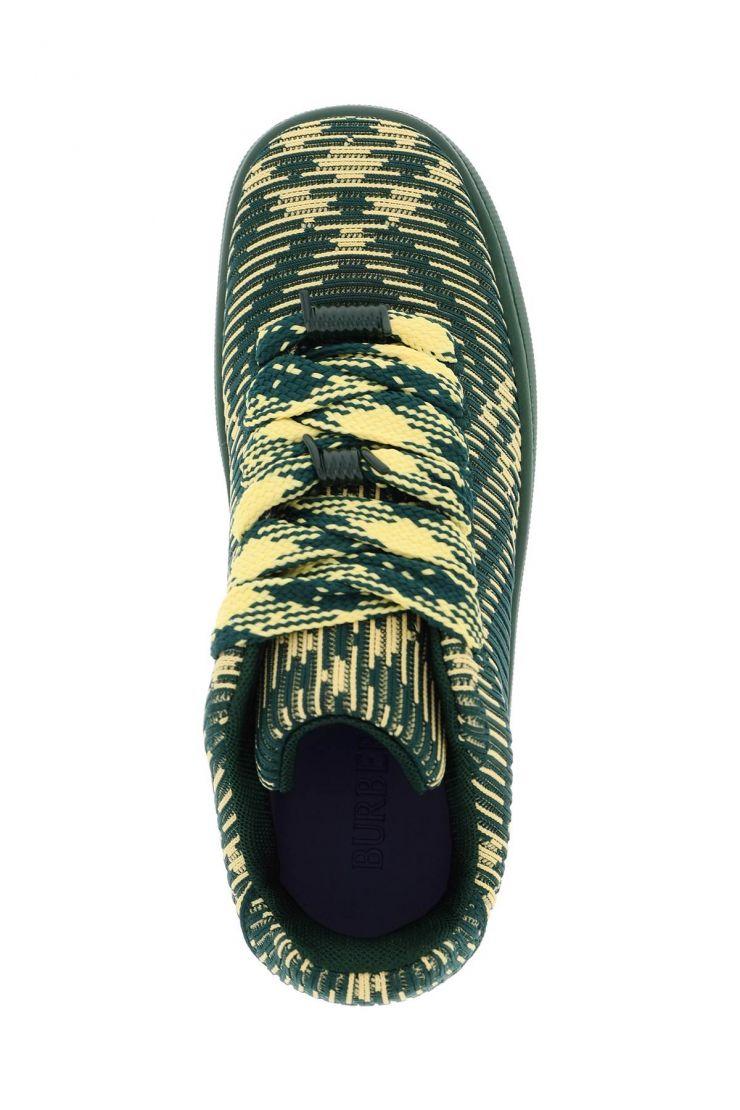 Check Knit Box Sneakers