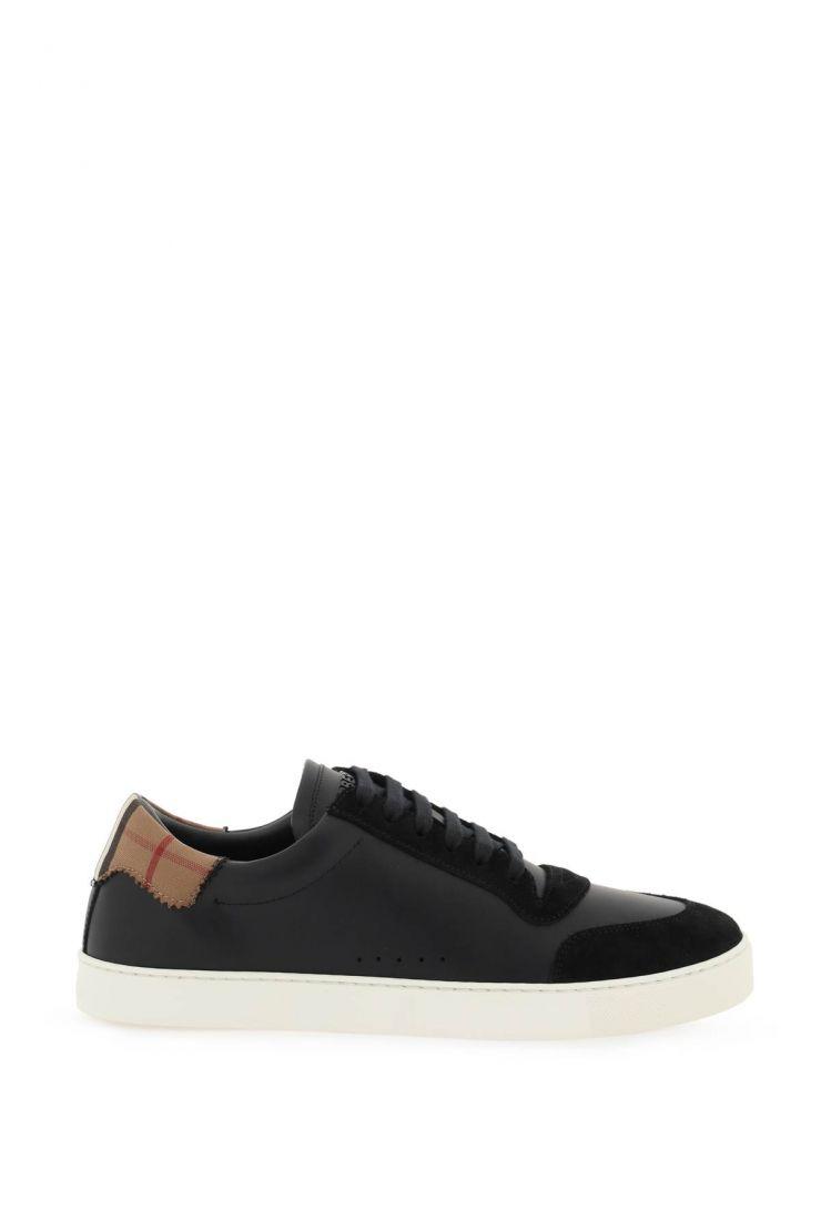 Low-top leather sneakers