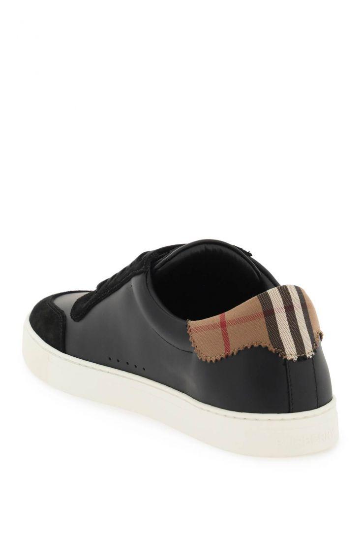 Low-top leather sneakers