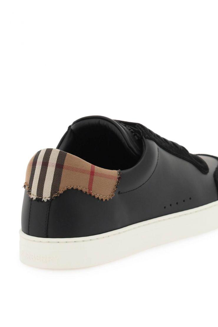 Low-top leather sneakers