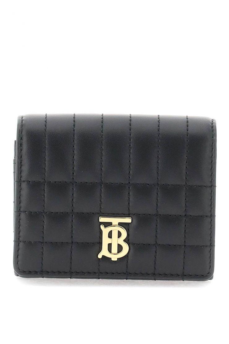 Quilted Leather Small Lola Folding Wallet