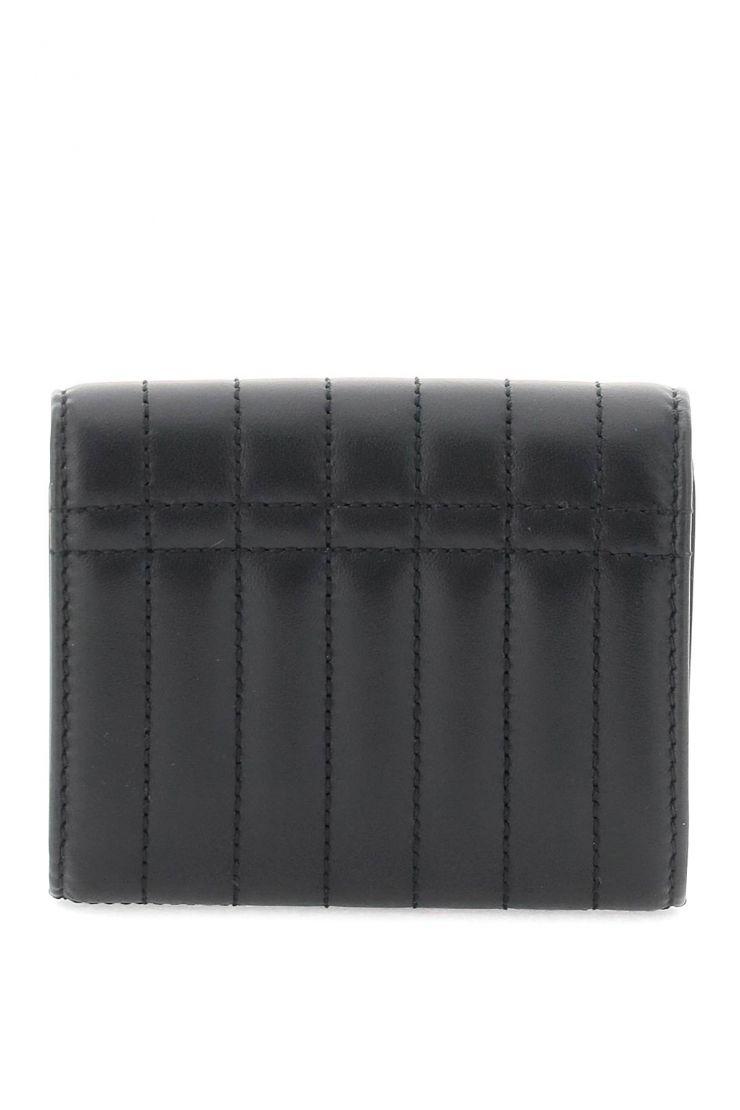 Quilted Leather Small Lola Folding Wallet