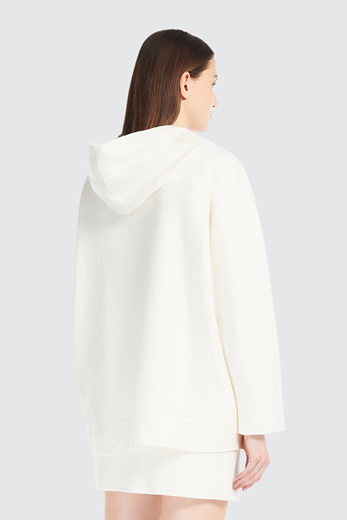 Oversized wool and cashmere sweatshirt