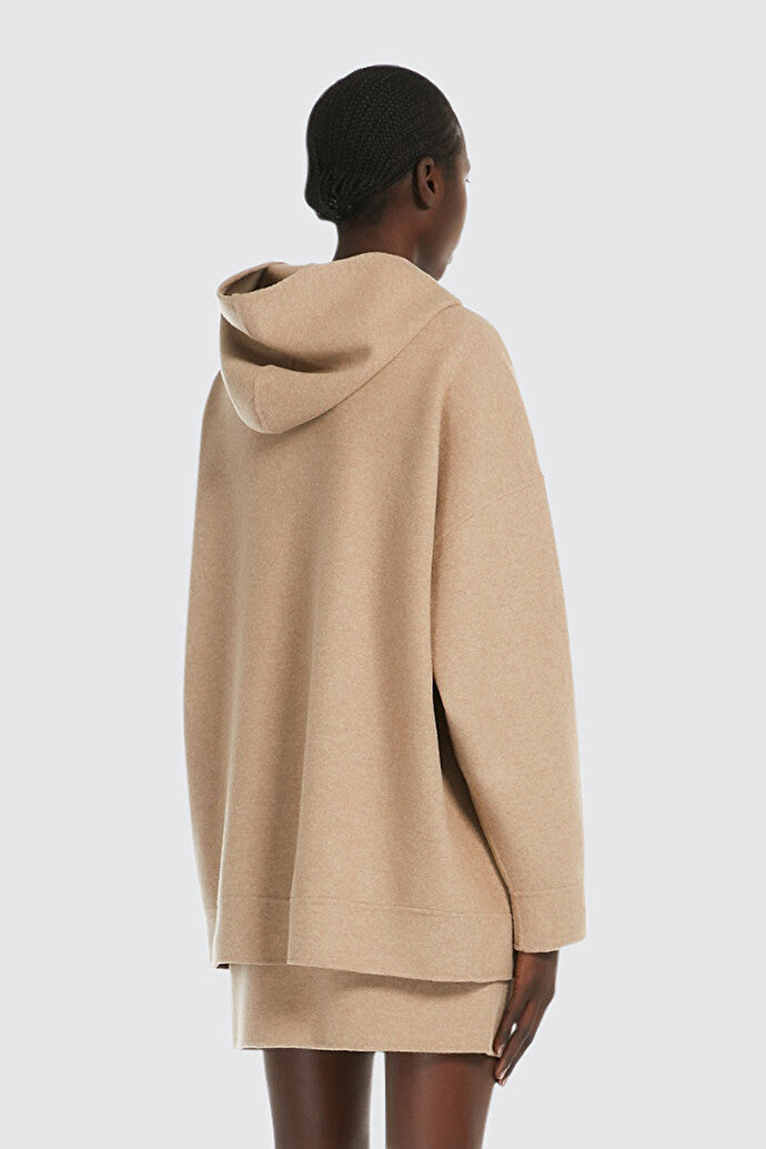 Oversized wool and cashmere sweatshirt