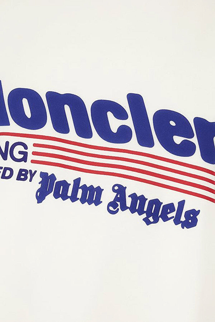 Moncler x Palm Angels Racing Logo Cotton T-Shirt