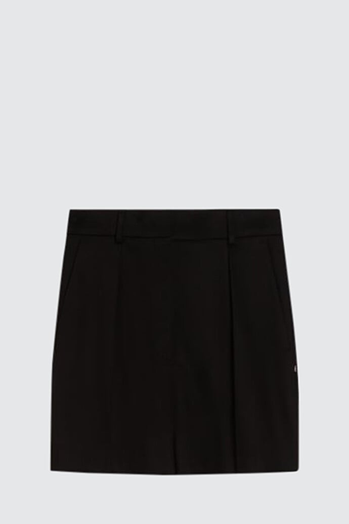 Stretch Cotton Gabardine Skirt