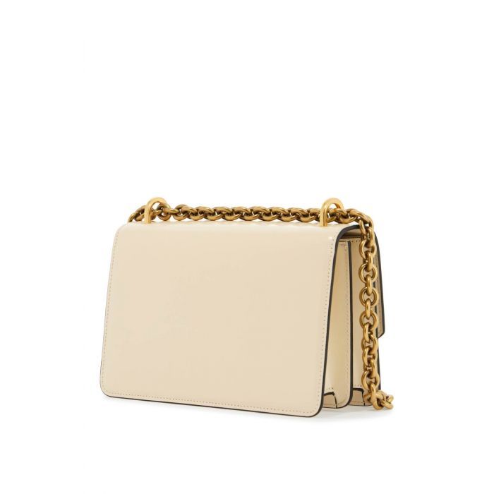 VLogo Shiny Leather Small Shoulder Bag