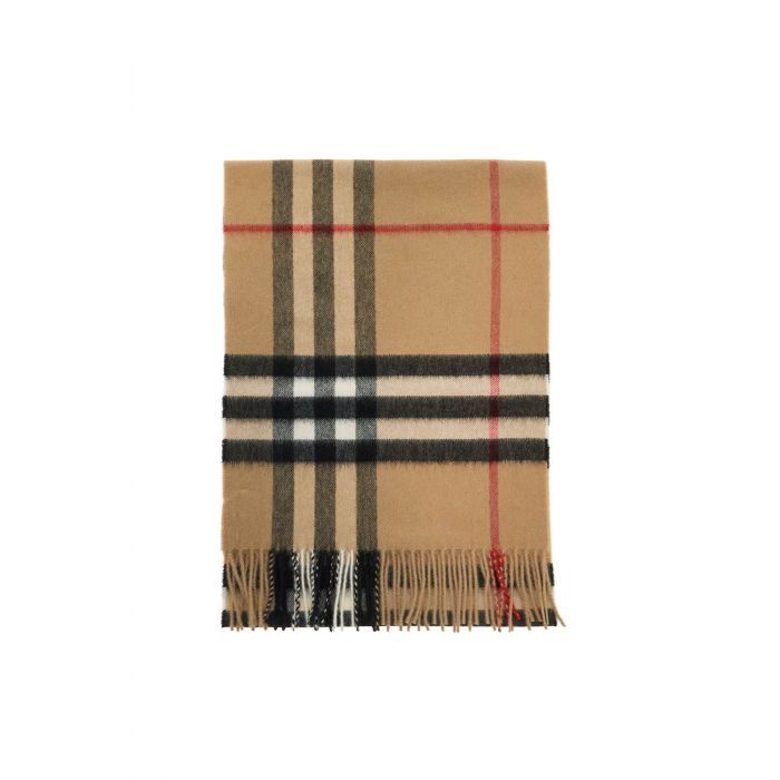 Checked Cashmere Scarf