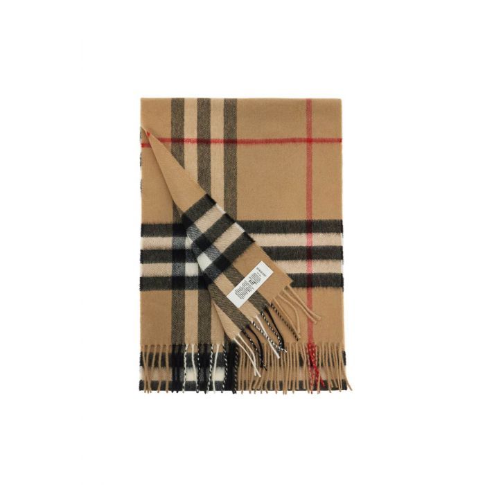 Checked Cashmere Scarf