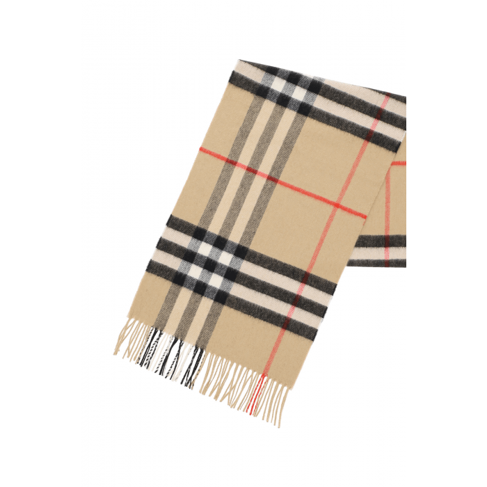 Cashmere Giant Check Scarf