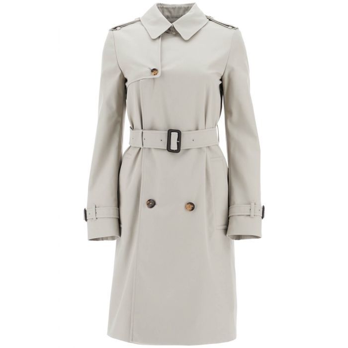 Cotton Blend Mid Trench Coat