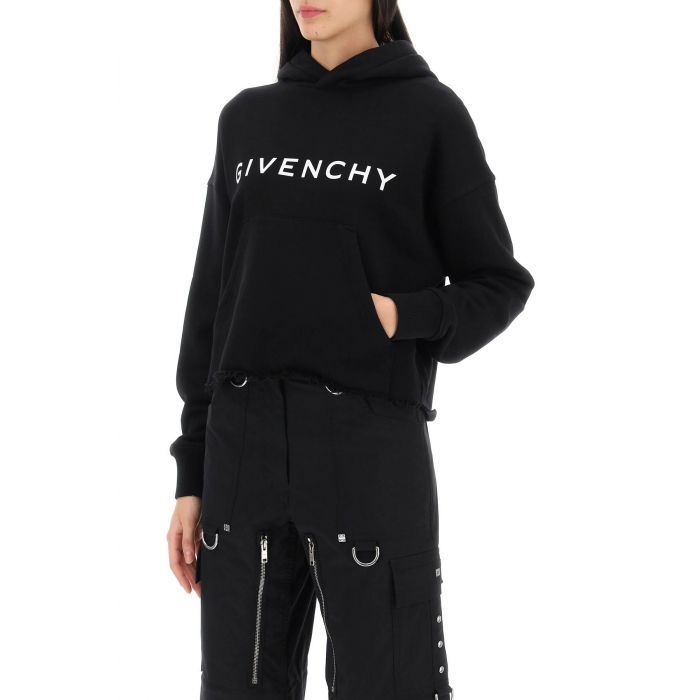 Logo Crop Hoodie