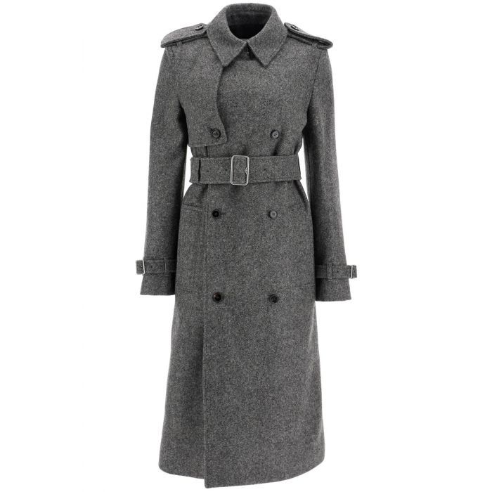 Long Wool Trench Coat