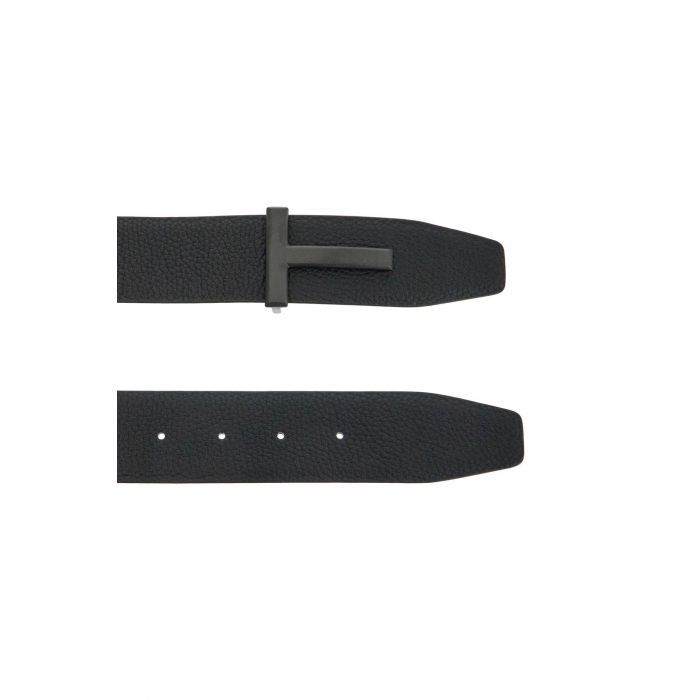 T Icon Grain Leather Belt