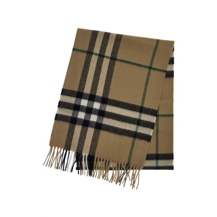 Checked Cashmere Scarf