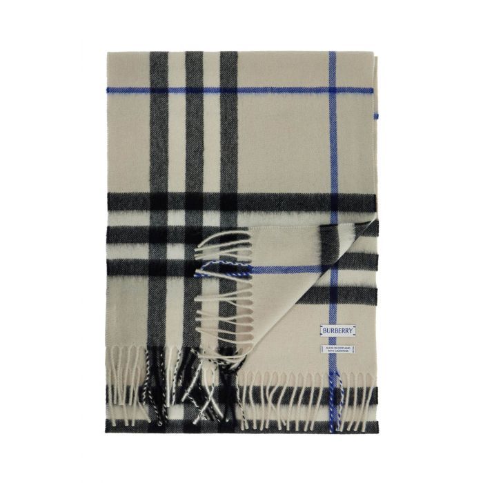 Checked Cashmere Scarf