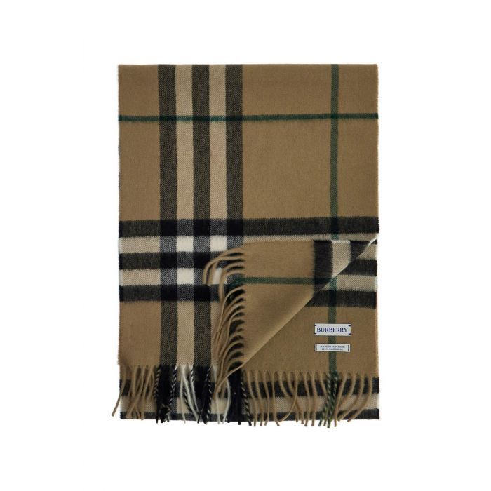 Checked Cashmere Scarf