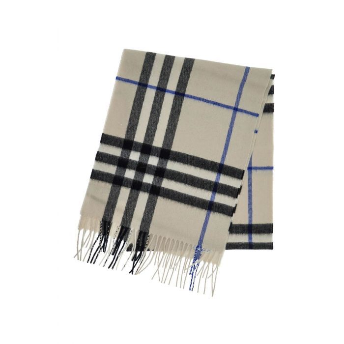 Checked Cashmere Scarf