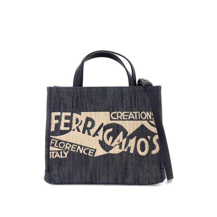 LOGO PRINTED SMALL TOTE BAG