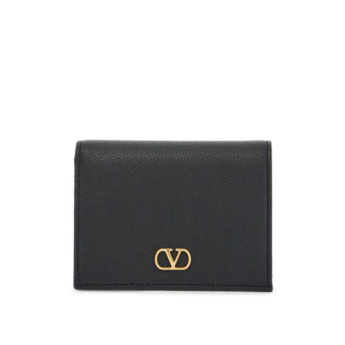 VLOGO SIGNATURE GRAINY CALFSKIN WALLET