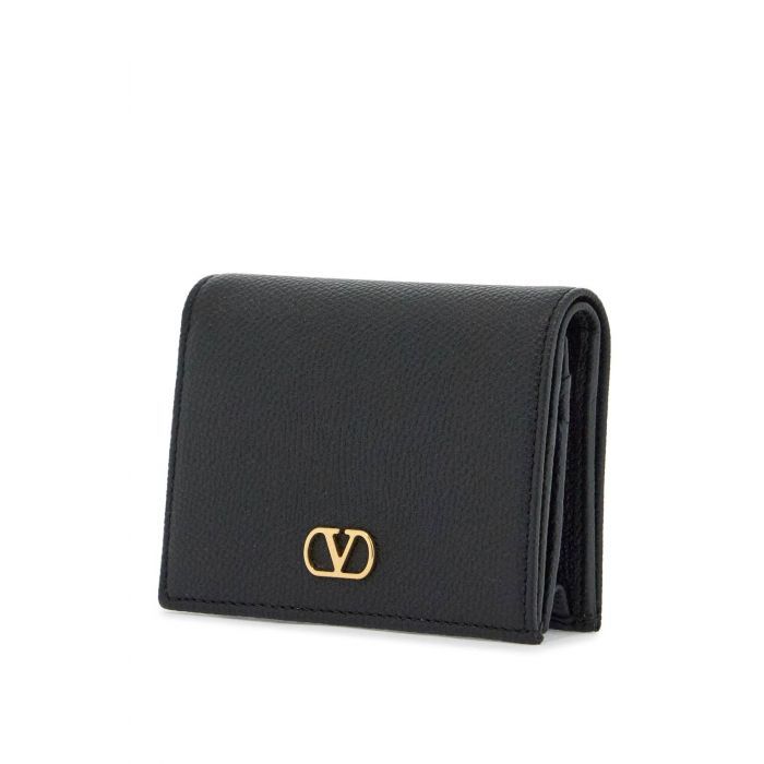 VLOGO SIGNATURE GRAINY CALFSKIN WALLET