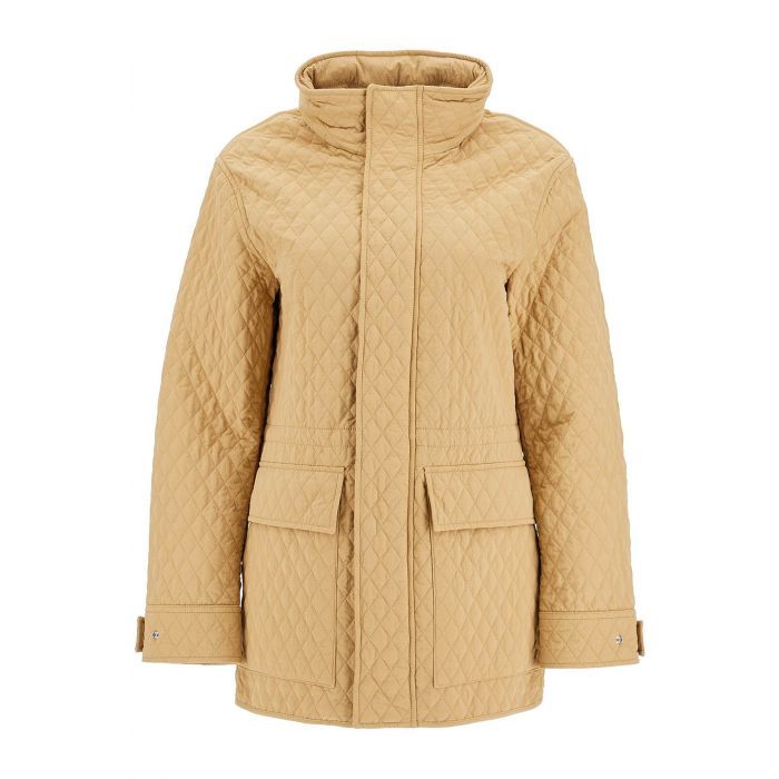 Check Hood Quilted Jacket