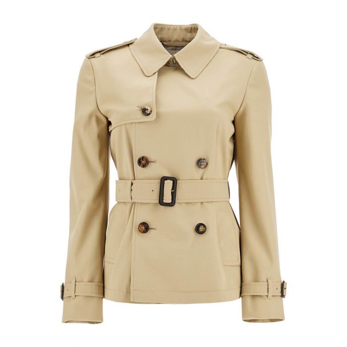 Cotton Blend Trench Jacket