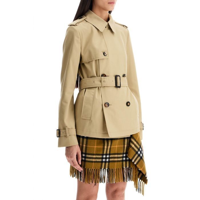 Cotton Blend Trench Jacket