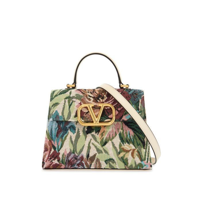 VLogo Jacquard Shoulder Bag