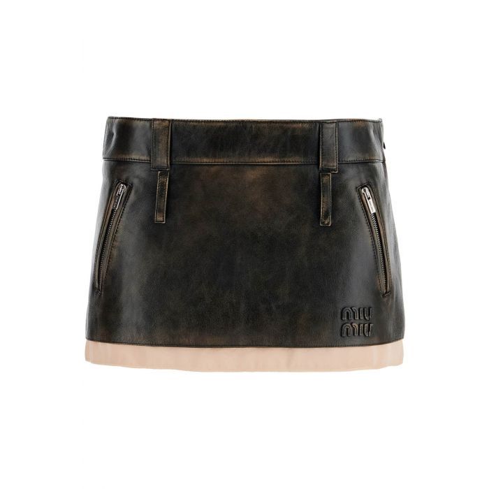 Vintage Leather Skirt