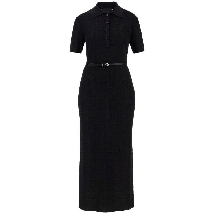 4G jacquard Voyou polo dress