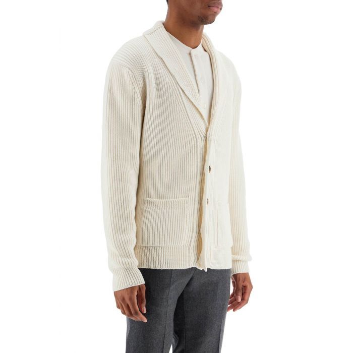 Silk Merino Shawl Collar Cardigan