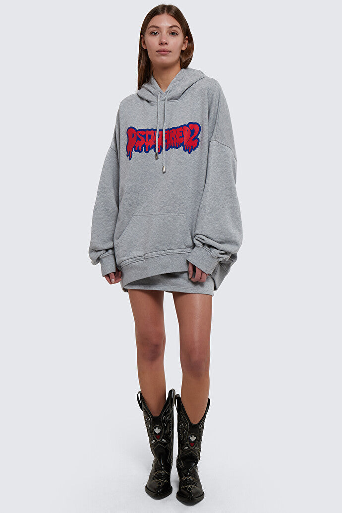 Relaxed Round Rib Hoodie