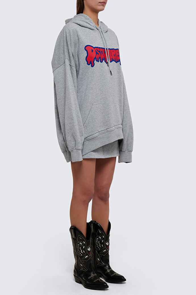 Relaxed Round Rib Hoodie