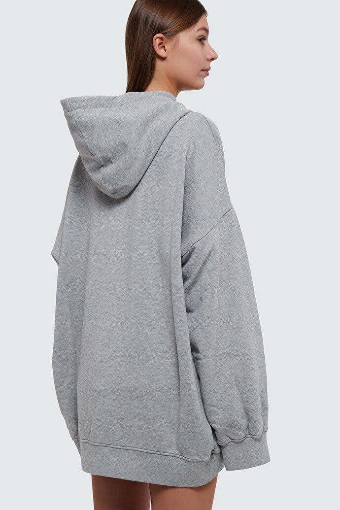 Relaxed Round Rib Hoodie