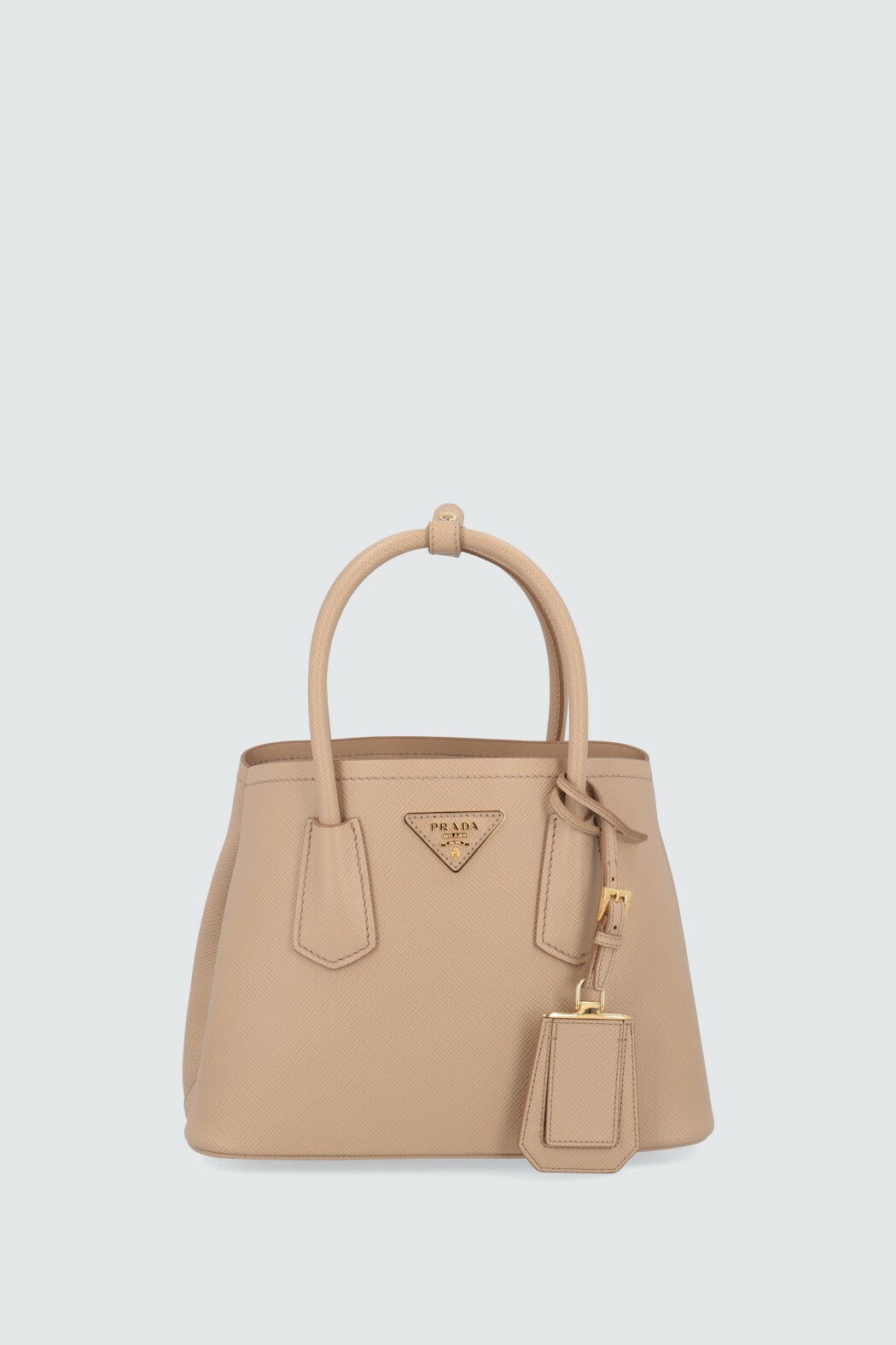 Double Saffiano Leather Mini Bag